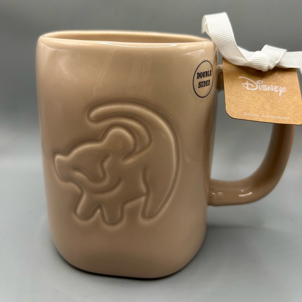 Rae Dunn Disney Lion King REMEMBER WHO YOU ARE Simba Mug Double Sided NEW